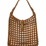 Saint Laurent Le 5 A 7 Large In Wood Beads 823807 Coffee